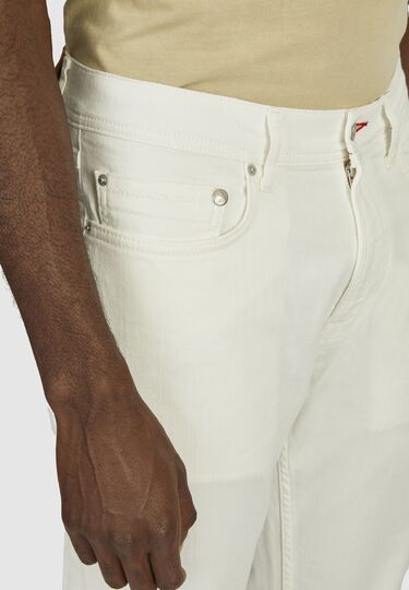 Casual 5-pocket jeans, white Detailansicht 2