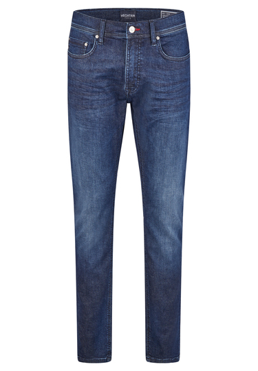 Regular Tapered 5 Pocket Jeans, midnight blue Frontansicht