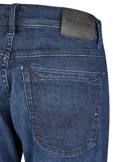 Regular Tapered 5 Pocket Jeans, midnight blue Detailansicht 2