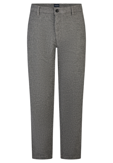 Comfortable chino in wool look, Black Frontansicht