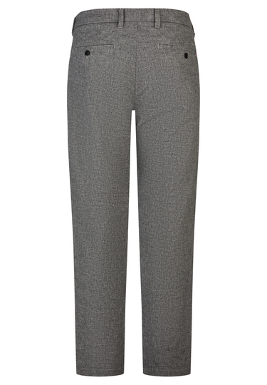 Comfortable chino in wool look, Black Rückansicht