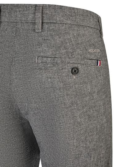 Comfortable chino in wool look, Black Detailansicht 1