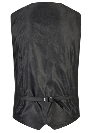 Elegante Weste in Shape Fit, oxblood Rückansicht