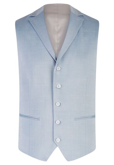 H-XTENSION Weste, light blue Frontansicht