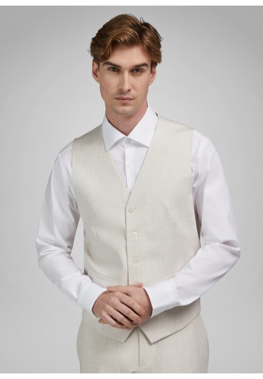 Weste, antique white Rückansicht