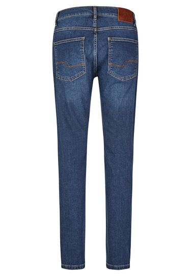 Straight Fit Tapered 5-Pocket Jeans aus Hightech-Fasern, dark blue Detailansicht 1