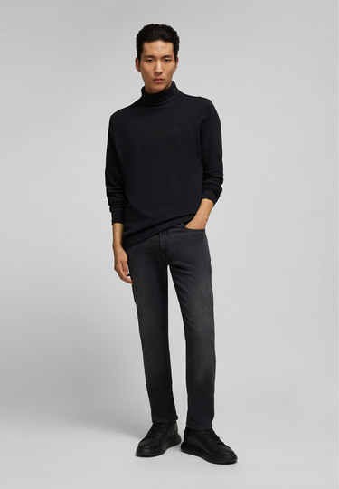 Regular Tapered Fit 5-Pocket Jeans aus Hightech-Fasern, graphite