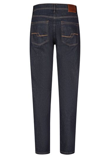 Regular Tapered 5-Pocket Jeans aus Hightech-Fasern, midnight blue Rückansicht