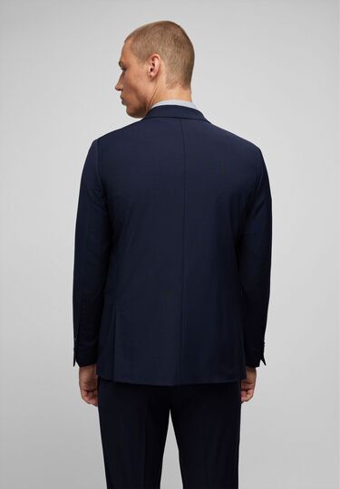 Shape Fit Baukasten Sakko in Woll-Mix Uni mit Performance Stretch Uni, navy Detailansicht 1
