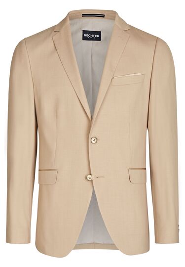 Elegant H-ECO Jacket made from sustainable fabric, sand Frontansicht