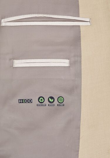Elegant H-ECO Jacket made from sustainable fabric, sand