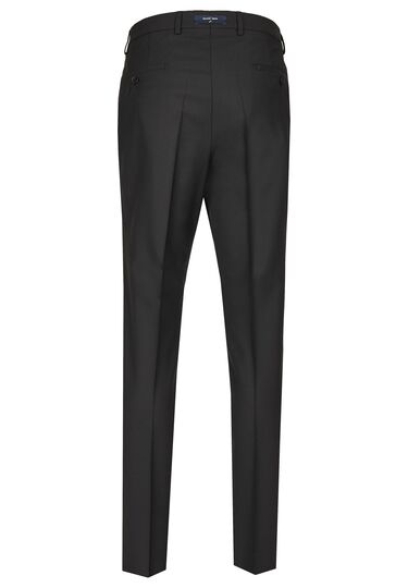 Shape Fit Baukasten Hose in Woll-Mix mit Performance Stretch Uni, black Frontansicht