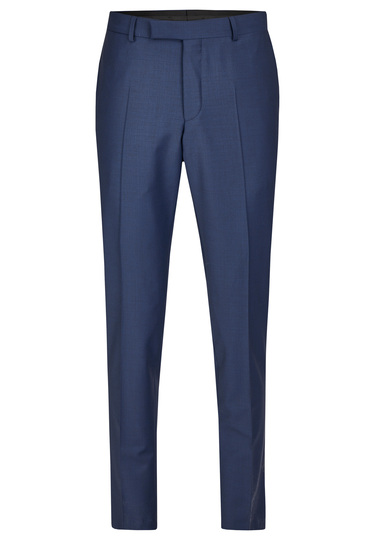 Super elastische Business-Hose in Shape Fit, navy Frontansicht