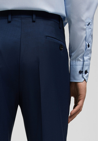 Super elastische Business-Hose in Shape Fit, navy Detailansicht 2