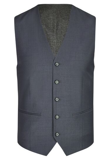 Elegante Weste in Shape Fit, navy Frontansicht