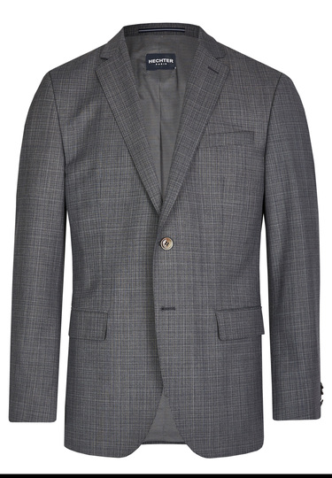 Modern Fit Sakko, grey Frontansicht