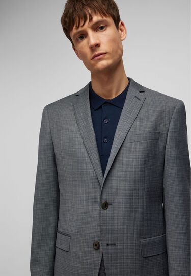 Modern Fit Sakko, grey Detailansicht 1