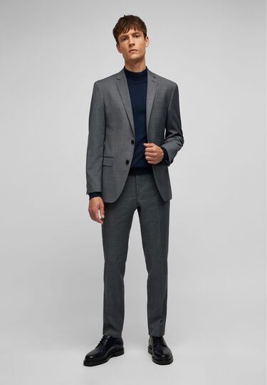 Modern Fit Sakko, grey Detailansicht 2