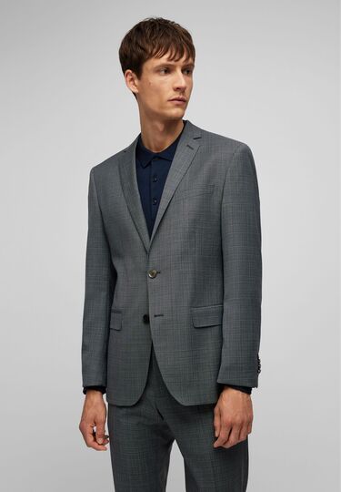 Modern Fit Sakko, grey 