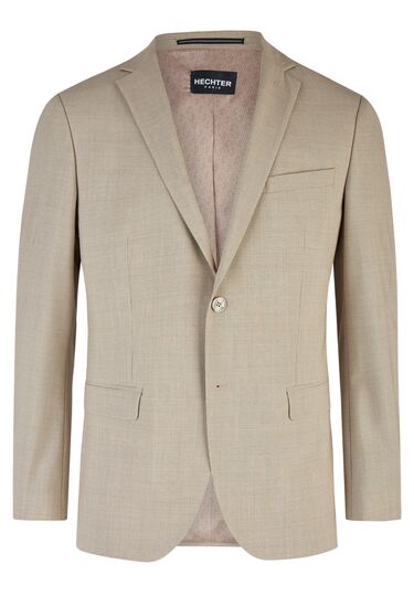 DH-XTENSION Sakko mit Hahnentrittmuster, sand Frontansicht