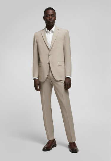 DH-XTENSION Sakko mit Hahnentrittmuster, sand 