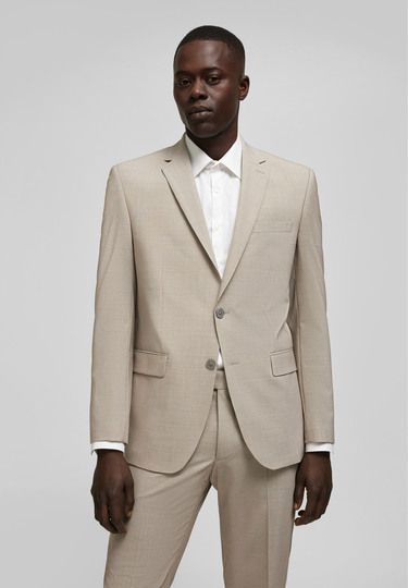 DH-XTENSION Sakko mit Hahnentrittmuster, sand 