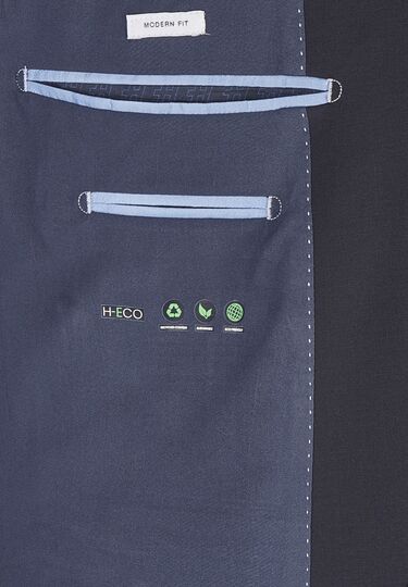 H-ECO Sakko mit Pattentaschen, navy Detailansicht 2