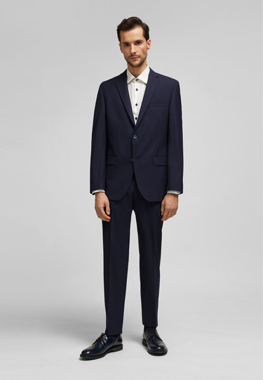 H-ECO Sakko mit Pattentaschen, navy
