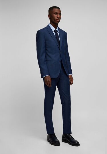 Modern fit Hose, midnight blue Detailansicht 2