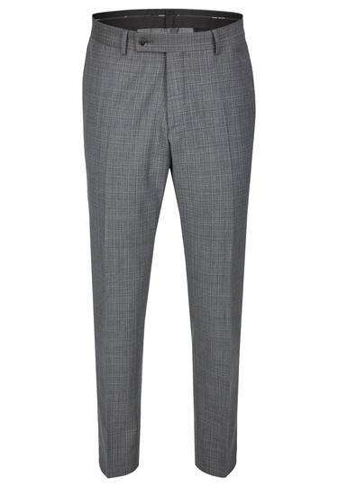 Modern fit Hose, grey Frontansicht