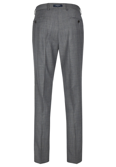 Modern fit Hose, grey Rückansicht