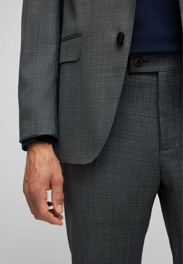 Modern fit Hose, grey Detailansicht 1