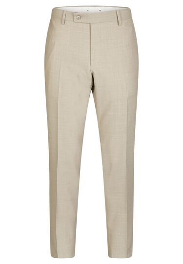 Stylish Suit Trousers with a subtle pattern, sand Frontansicht