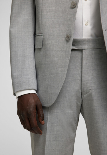 Stylish Suit Trousers with a subtle pattern, grey