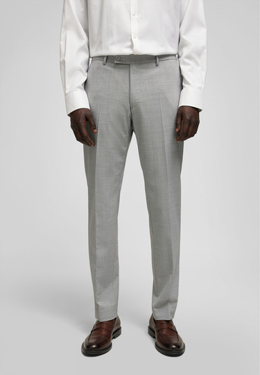 Stylish Suit Trousers with a subtle pattern, grey