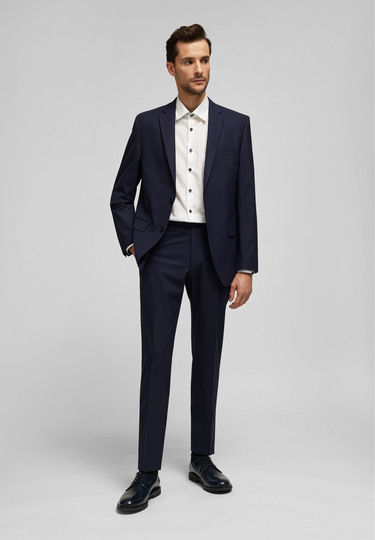 Timeless Suit Trousers in sustainable fabric, navy