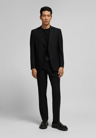 Timeless Suit Trousers in sustainable fabric, black