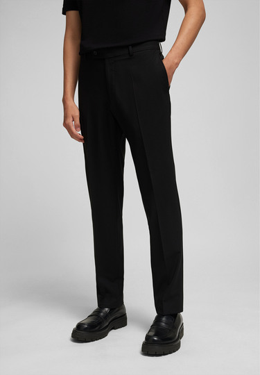Timeless Suit Trousers in sustainable fabric, black