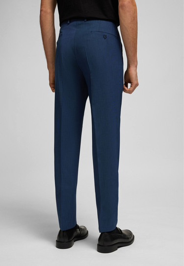 Trendige Anzughose mit Fil-à-Fil-Muster, royal Rückansicht