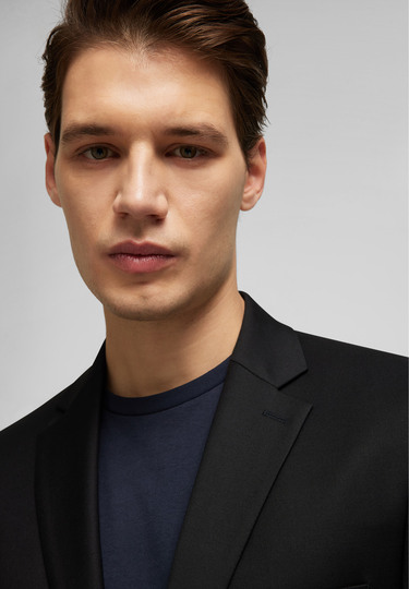 Elegantes H-ECO Sakko aus nachhaltigem Gewebe, black Detailansicht 2