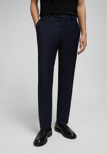 Zeitlose Anzughose aus nachhaltigem Gewebe, navy