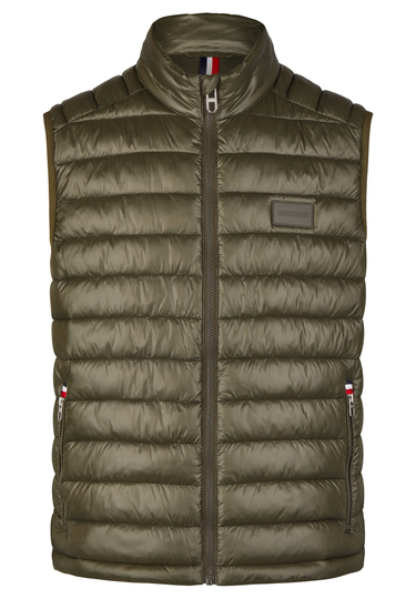 Sportliche Filler Weste H-ECO, Dark green Frontansicht