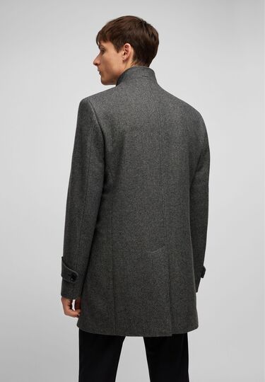 Woll-Mantel, Grey