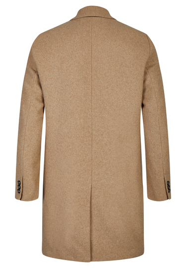 Chesterfield Wollmantel, camel Rückansicht