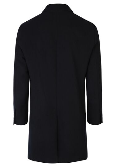 Chesterfield Woll Mantel, Navy Rückansicht