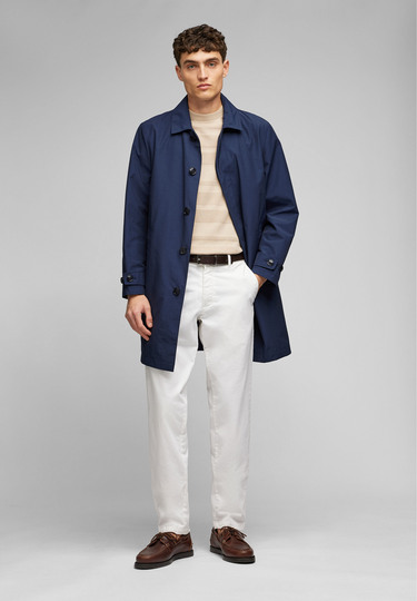 Urbaner halb gefütterter "H-ECO" Mantel, Midnight blue