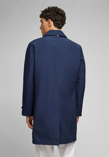 Urbaner halb gefütterter "H-ECO" Mantel, Midnight blue