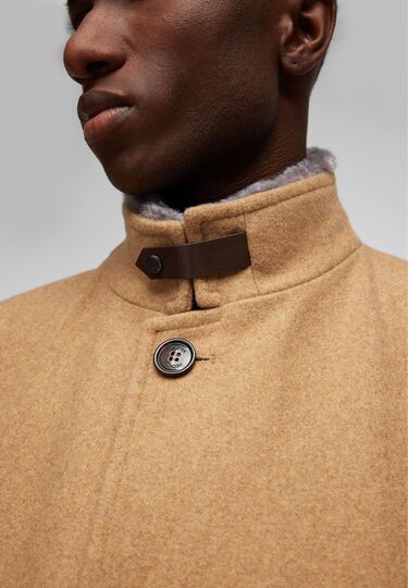 Wolljacke, Camel Detailansicht 1