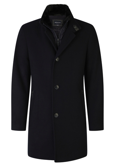 Wool jacket, Navy Frontansicht