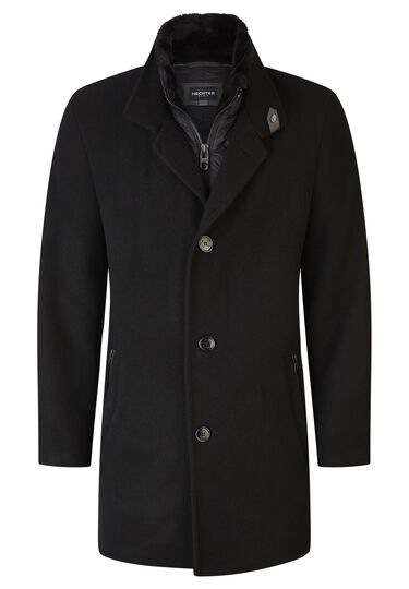 Wolljacke, Black Frontansicht